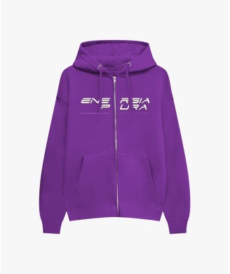 ONNARP SWEATSHIRT WITH FULL ZIP AND HOOD PURPLE