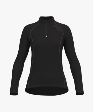 CROSSHILLS TURTLENECK WITH ZIP LADY BLACK