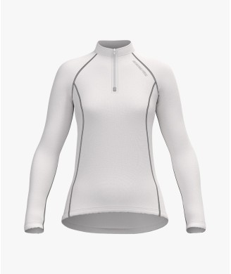 CROSSHILLS TURTLENECK WITH ZIP LADY WHITE