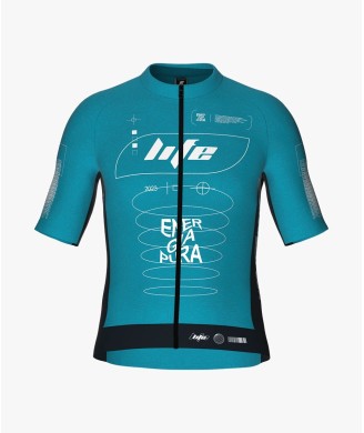 T-SHIRT FULL ZIP BIKE IDEA TURQUOISE