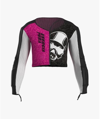 MAGLIA RACING CON PROTEZIONI FUXIA