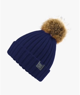 POMPOM LADY HAT BLUE