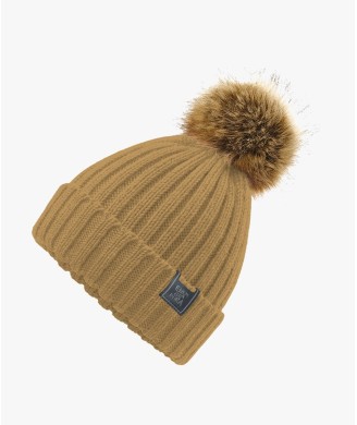 POMPOM LADY HAT CAMEL