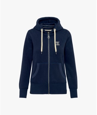 FELPA FULL ZIP VINTAGE LADY BLU