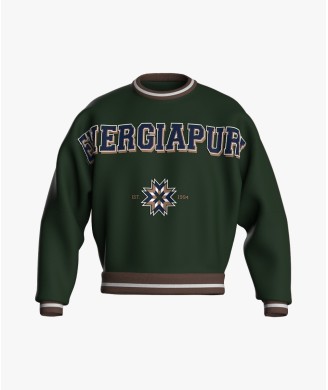 CREW NECK SWEATSHIRT LOS ANGELES GREEN