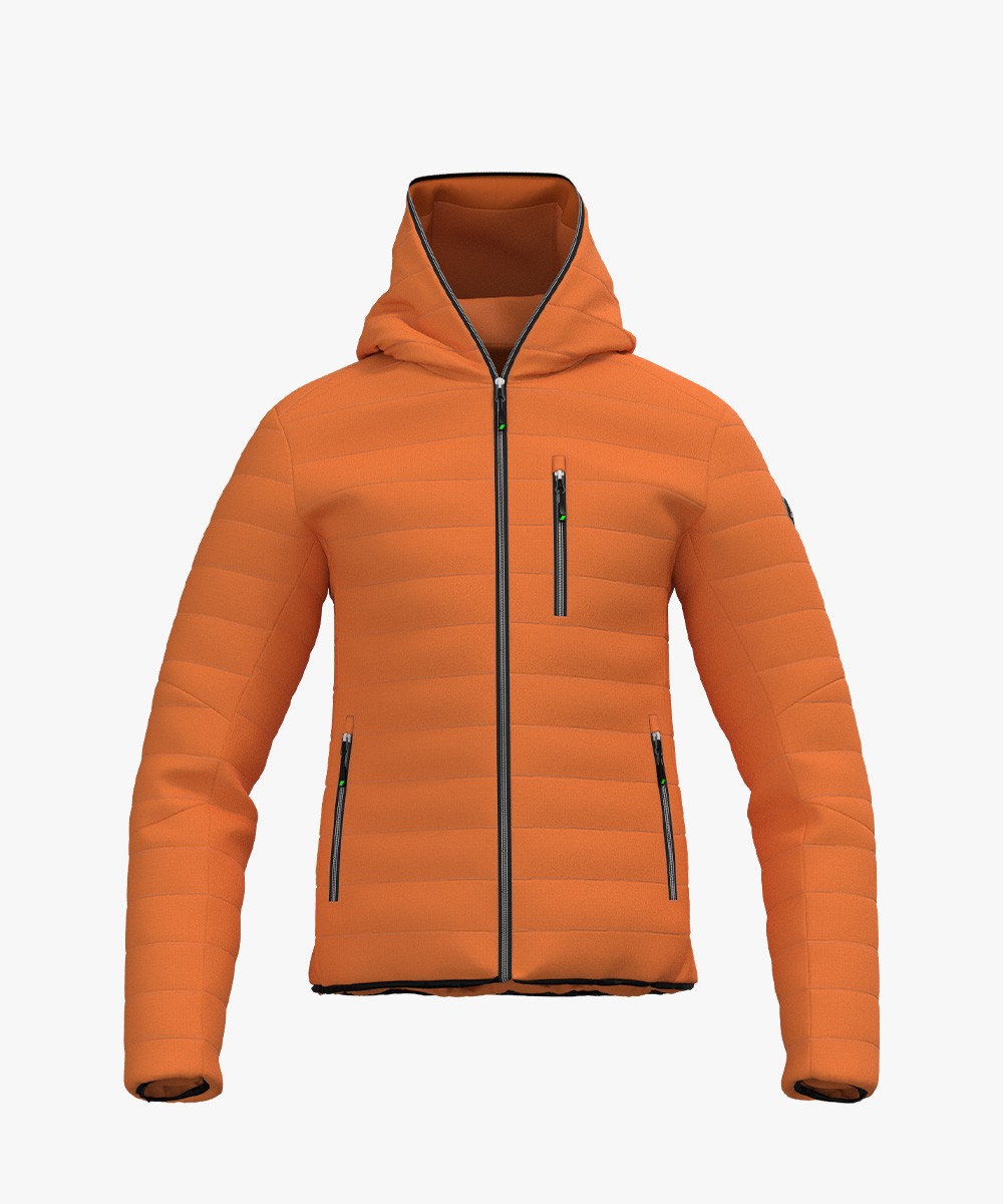 GIACCA HARSTAD HOOD MAN ARANCIO