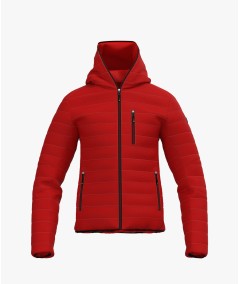 GIACCA HARSTAD HOOD MAN ROSSO