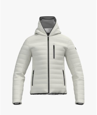 GIACCA HARSTAD HOOD MAN BIANCO