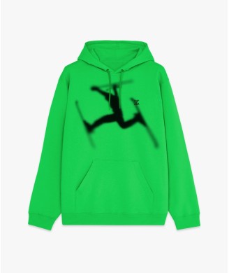 LUCAN FLUO SWEATSHIRT GREEN