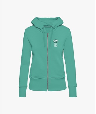 FELPA FULL ZIP PHOENIX LADY VERDE ACQUA